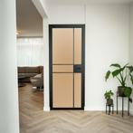 Stalen Binnendeur 6 Vlaks Mat glas Luxe design Met slot, Doe-het-zelf en Verbouw, Minder dan 80 cm, Binnendeur, Nieuw, Metaal