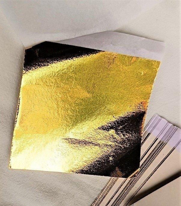 Hojas tipo, pan de oro. - Werkgereedschap (200), Antiek en Kunst, Antiek | Speelgoed