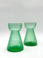 Tallbarr pattern - Vaas - Glas - Fins hyacint, Antiek en Kunst