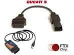 Ducati (Italiaanse) motorbike (4 pins) diagnose kabel en sof, Motoren, Ophalen of Verzenden