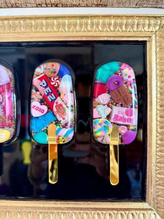 Lavinias - Lavinia Spagnuolo - QUADRO GELATI CON CARAMELLE, Antiek en Kunst, Kunst | Designobjecten