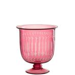 J-Line vaas Romeins Hals - glas - rood, Huis en Inrichting, Woonaccessoires | Vazen, Verzenden, Nieuw