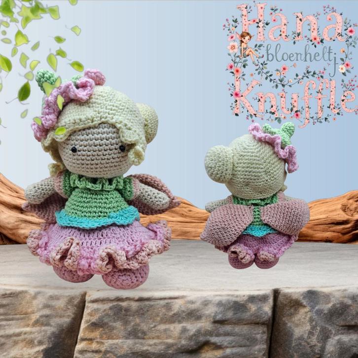 Hana het bloem elfje /amigurumi knuffel, Kinderen en Baby's, Speelgoed | Knuffels en Pluche, Nieuw, Ophalen of Verzenden
