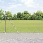 vidaXL Weidehekwerk Zilver 25 x 1.6 m Gegalvaniseerd staal, Tuin en Terras, Schuttingen, Verzenden, Nieuw, IJzer