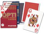 Piatnik Poker Speelkaarten - Opti Grote Index | Piatnik -, Hobby en Vrije tijd, Gezelschapsspellen | Kaartspellen, Nieuw, Verzenden