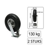 Benson Zwenkwielen - luchtband - 260 mm diameter - 130 kg..., Doe-het-zelf en Verbouw, Zwenkwielen, Ophalen of Verzenden, Nieuw