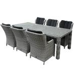 Darwin Bergamo dining tuinset 240x100xH75 cm wit, Tuin en Terras, Tuinsets en Loungesets, Ophalen of Verzenden, Nieuw, Wicker