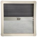 Horrex Rechte Duo Plissé R5000 Crèmewit 852x349, Nieuw