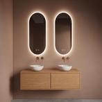 Spiegelset Gliss Design Orion 2 st. Oval Verticaal 40x100 cm, Ophalen of Verzenden, Nieuw, Bad