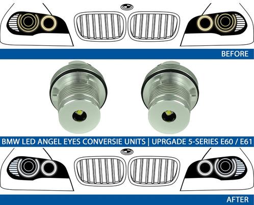 LED Angel Eyes upgrade kit H8 7000K voor BMW E39/E53/E60/E61, Auto-onderdelen, Verlichting, Nieuw, BMW, Verzenden
