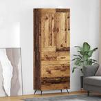 vidaXL Highboard met lade Oud Hout 69,5 x 34 x 180 cm, Huis en Inrichting, Verzenden, Nieuw, 50 tot 100 cm, Minder dan 100 cm