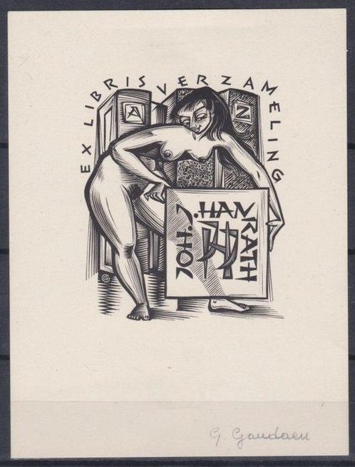 Gerard Gaudaen  Ex-Libris - Ex libris, Antiek en Kunst, Antiek | Boeken en Bijbels