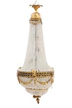 Kroonluchter antiek (Dreesman collectie), Huis en Inrichting, Ophalen, Gebruikt, Glas