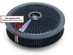 Luchtfilter 14 inch Edelbrock high flow zwart, Ophalen of Verzenden, Nieuw