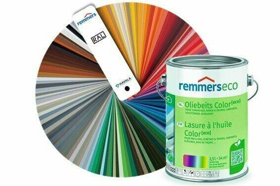 Remmers Oliebeits Color Eco | RAL kleur naar keuze 2,5 Liter, Doe-het-zelf en Verbouw, Verf, Beits en Lak, Verzenden