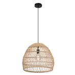 Rotan hanglamp bruin, Rosa, Huis en Inrichting, Lampen | Hanglampen, Nieuw, Ophalen of Verzenden, Landelijk, Metaal