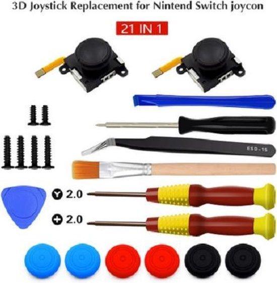 21 In 1 Analoge reparatieset  geschikt voor Nintendo Switch, Spelcomputers en Games, Spelcomputers | Nintendo Switch