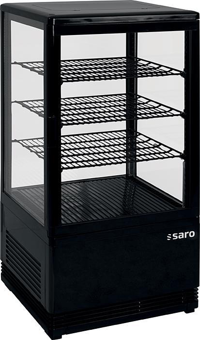 SARO Mini-koelvitrine 70 liter - SC 70 zwart, Zakelijke goederen, Horeca | Keukenapparatuur, Koelen en Vriezen, Verzenden