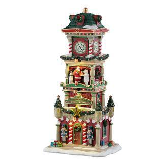 Kerstdorp | Lemax | The Village Square Clock Tower | Santa’s, Diversen, Kerst, Nieuw, Verzenden