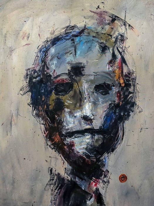 Arvydas Gaiciunas (Retne) - Gu N-5 – Abstract Expressionist, Antiek en Kunst, Kunst | Schilderijen | Modern