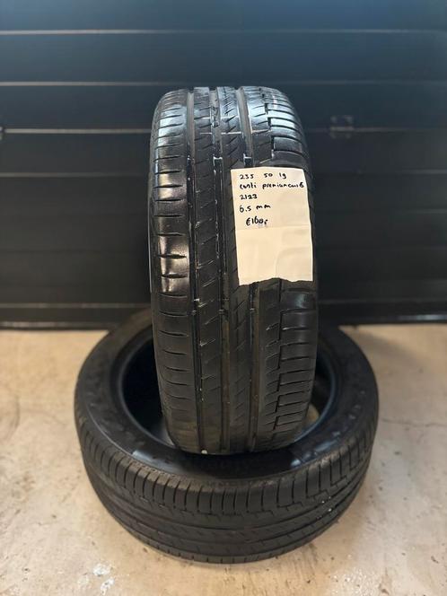 235/50/19 CONTI PREMIUMCONTACT 6 6,5MM 2 STUKS 160,- (2123), Auto-onderdelen, Banden en Velgen, 19 inch, BOVAG lid, Stiba lid