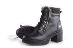 Mustang Veterboots in maat 38 Zwart | 10% extra korting, Kleding | Dames, Schoenen, Verzenden, Zwart, Overige typen, Zo goed als nieuw