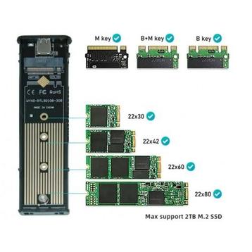 M2 SSD Case NVMe Behuizing M.2 naar USB 3.1 SSD Adapter beschikbaar voor biedingen