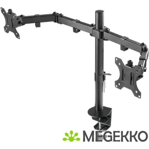 Deltaco GAM-040 32  Dual Monitor Arm, Computers en Software, Monitoren, Nieuw, Verzenden