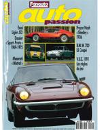 1991 AUTO PASSION TIJDSCHRIFT 44 FRANS, Nieuw, Author