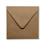 Envelop 16 x  16 cm Kraft Donkerbruin, Verzenden, Nieuw