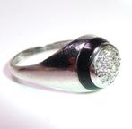 Ring - 14 karaat Witgoud Diamant  (Natuurlijk) - Maat 60 kan
