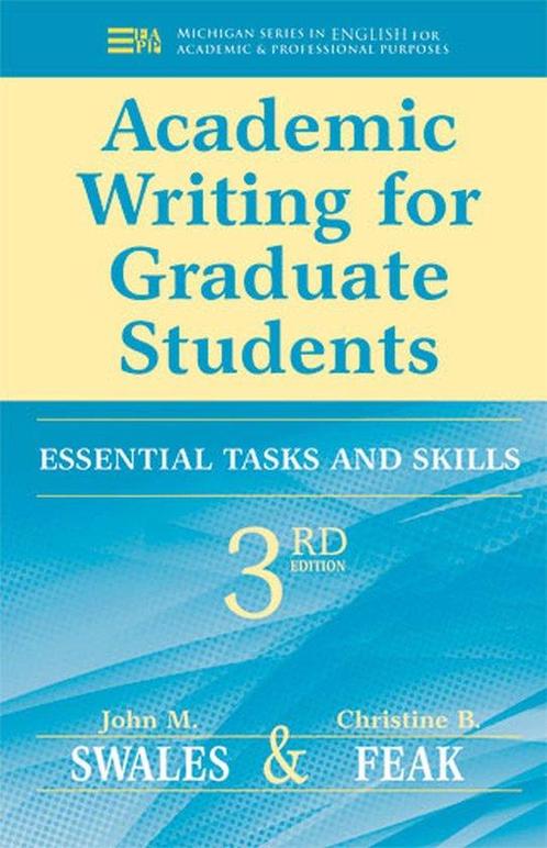 Academic Writing For Graduate Students 9780472034758, Boeken, Taal | Engels, Gelezen, Verzenden