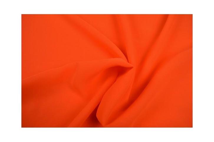 15 meter chiffon stof - Donker oranje, Hobby en Vrije tijd, Stoffen en Lappen, 120 cm of meer, 200 cm of meer, Oranje, Nieuw, Polyester