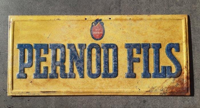 plaque Pernod Fils - Plaque - IJzer, Antiek en Kunst, Antiek | Wandborden en Tegels