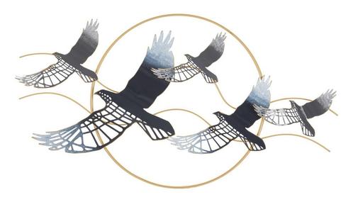 IJZEREN WANDPANEEL VOGEL CM 91X7X50, Huis en Inrichting, Woonaccessoires | Overige, Ophalen of Verzenden