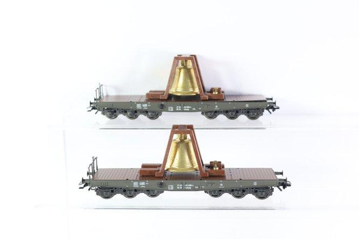 Märklin H0 - 84866 - Modeltrein goederenwagon (1) - 2 Platte, Hobby en Vrije tijd, Modeltreinen | H0