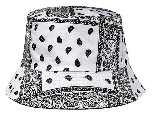Bucket Hat Paisley Print Wit, Sieraden, Tassen en Uiterlijk, Uiterlijk | Haarverzorging, Verzenden