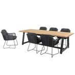 Noah Belmond dining tuinset 260x100xH75 cm 7 delig, Ophalen of Verzenden, Nieuw