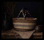 Handgeweven mand uit Bolga – Ghana – olifantengras en, Antiek en Kunst