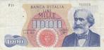 1964 Vf Europe Italy P 96b 1000 Lire, Postzegels en Munten, Bankbiljetten | Europa | Niet-Eurobiljetten, Verzenden