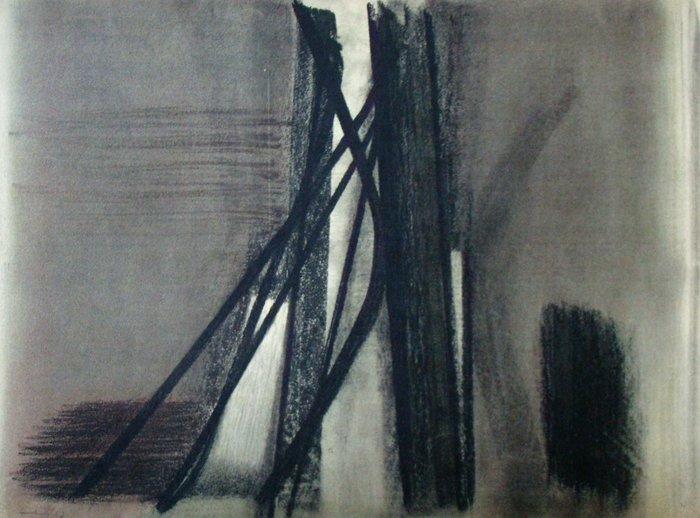 Hans Hartung (1904-1989) - Pastel P.- 1953 - 10, Antiek en Kunst, Antiek | Overige Antiek