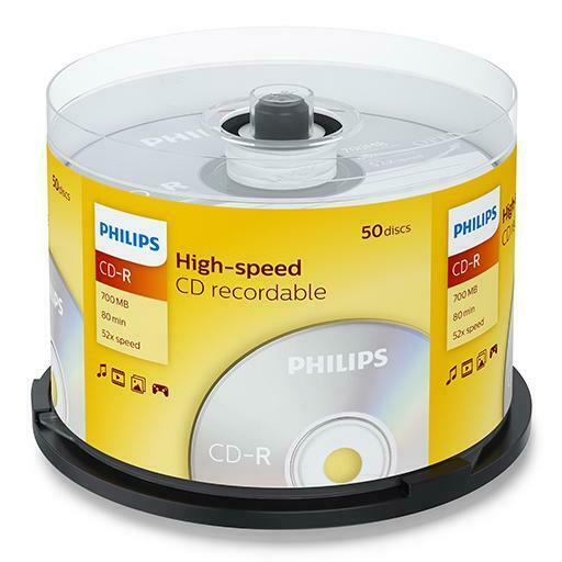 Philips | CD-R | 700 MB | 50 stuks, Computers en Software, Beschrijfbare discs, Nieuw, Verzenden