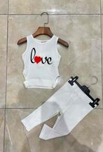 Love set wit in meerdere maten, Kinderen en Baby's, Kinderkleding | Maat 122, Ophalen of Verzenden, Nieuw, Meisje, Setje