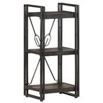 vidaXL Boekenkast met 3 schappen 40x30x80 cm massief, Minder dan 50 cm, Verzenden, Nieuw, Minder dan 100 cm