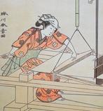 Twee hersnedes van prenten uit Ehon takara no itosoji -, Antiek en Kunst