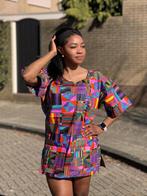 Paars / Roze Kente Dashiki Shirt / Dashiki Jurk - Afrikaans, Kleding | Heren, Ophalen of Verzenden, Nieuw