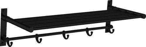 Best Design Nero black clips wand handdoekrek mat zwart, Huis en Inrichting, Badkamer | Badtextiel en Accessoires, Ophalen of Verzenden