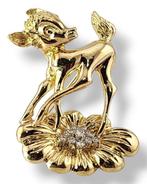 Broche - 18 karaat Geel goud, 18K Goud en 1.0Ct Diamanten, Sieraden, Tassen en Uiterlijk