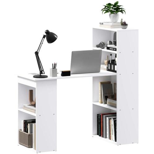 TRUUSK Bureau Keukentafel Met Plank 120x55cm Computertafel L, Huis en Inrichting, Bureaus, Nieuw, Verzenden