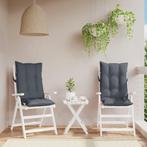 vidaXL Stoelkussens 2 st hoge rug oxford stof, Huis en Inrichting, Woonaccessoires | Kussens, Verzenden, Nieuw